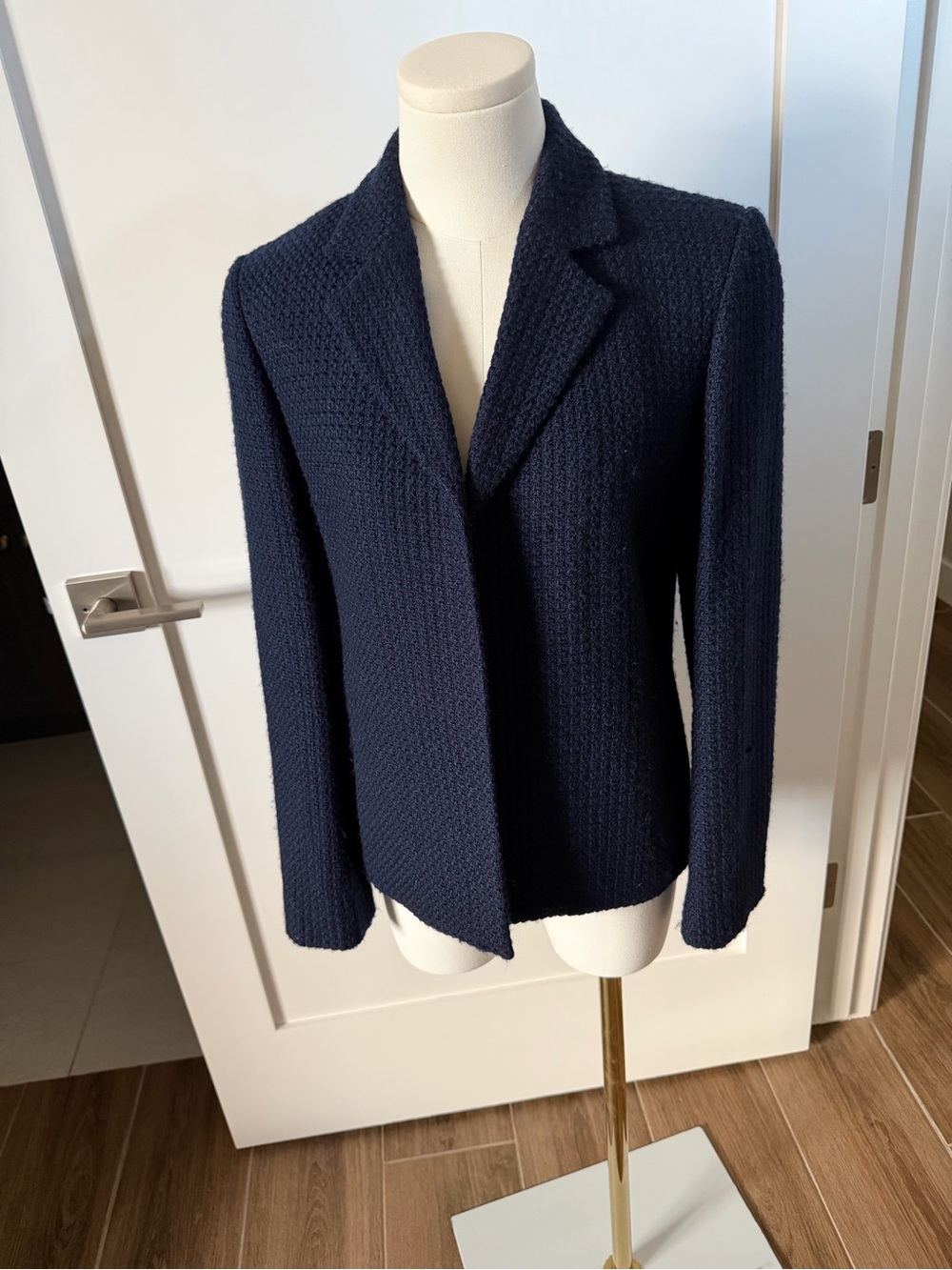 Jones New York Navy Textured Women's Blazer